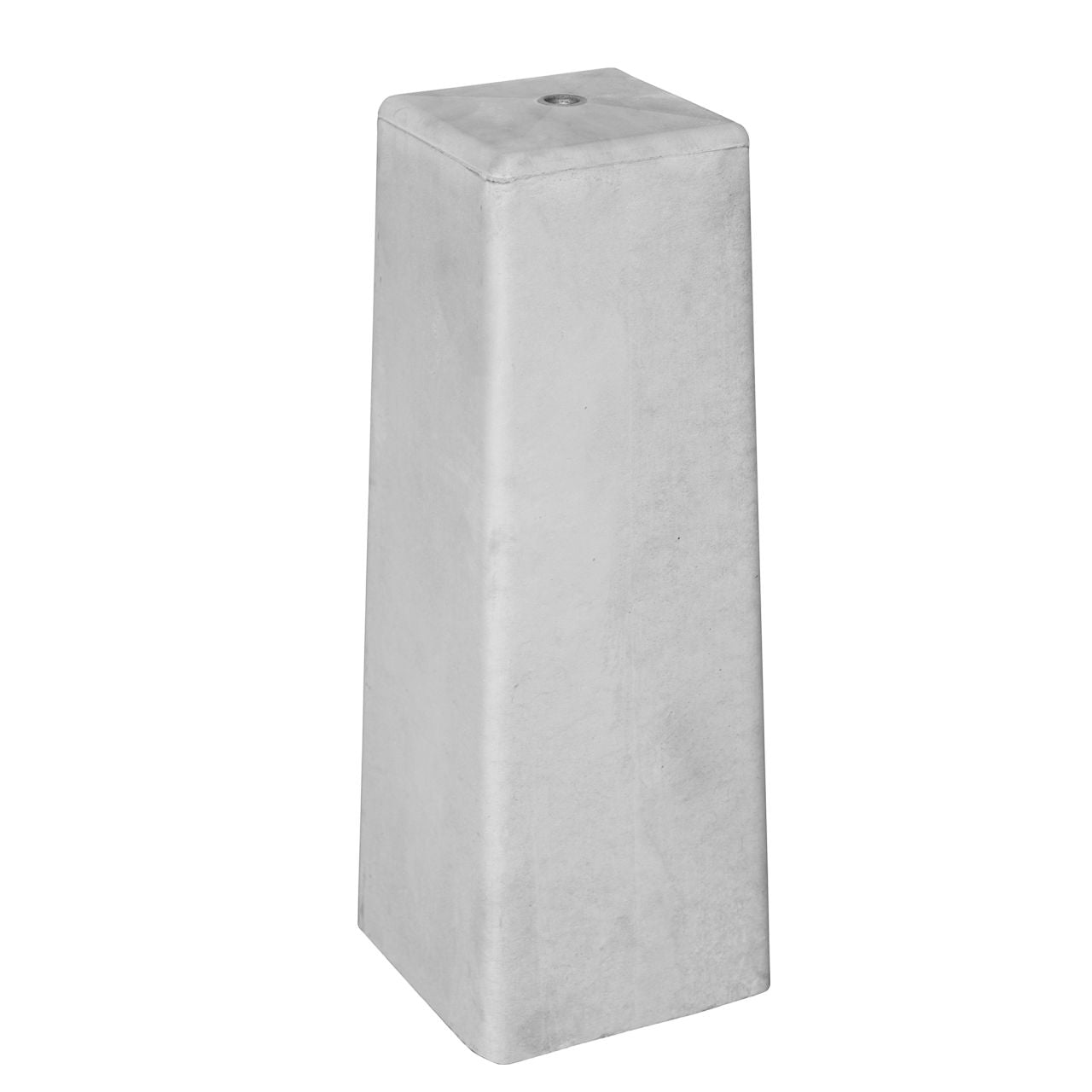 Betonpoer 18×18 x 50 cm – Wit/Grijs – M16