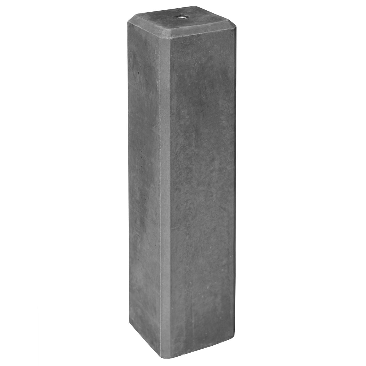 Betonpoer 15 x 15 x 60 cm – Recht Antraciet – M16 vellingkant