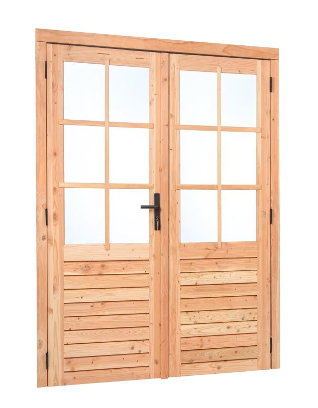 Dubbele glas deur 6-ruits Excellent