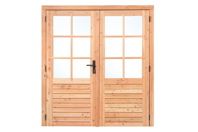 Dubbele glas deur 6-ruits Excellent