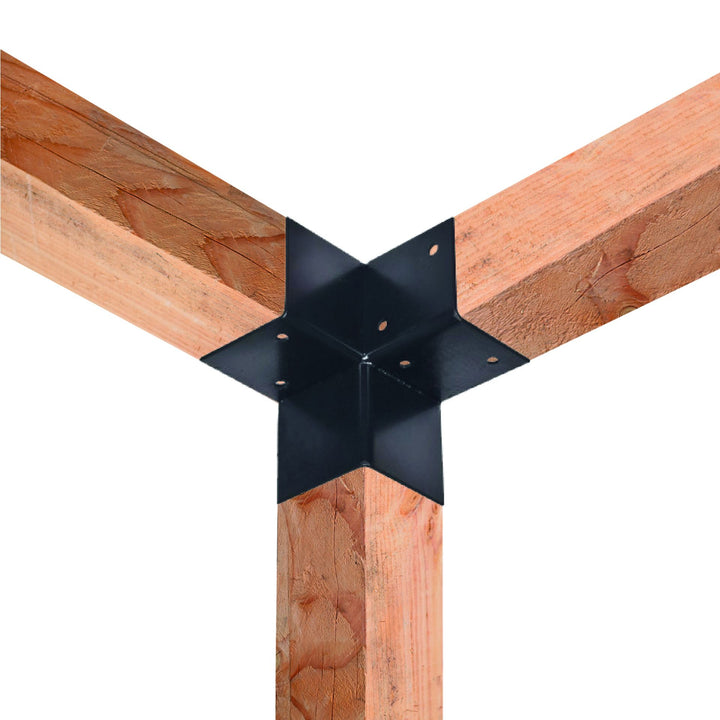 Paalverbinder 3-weg hoek model