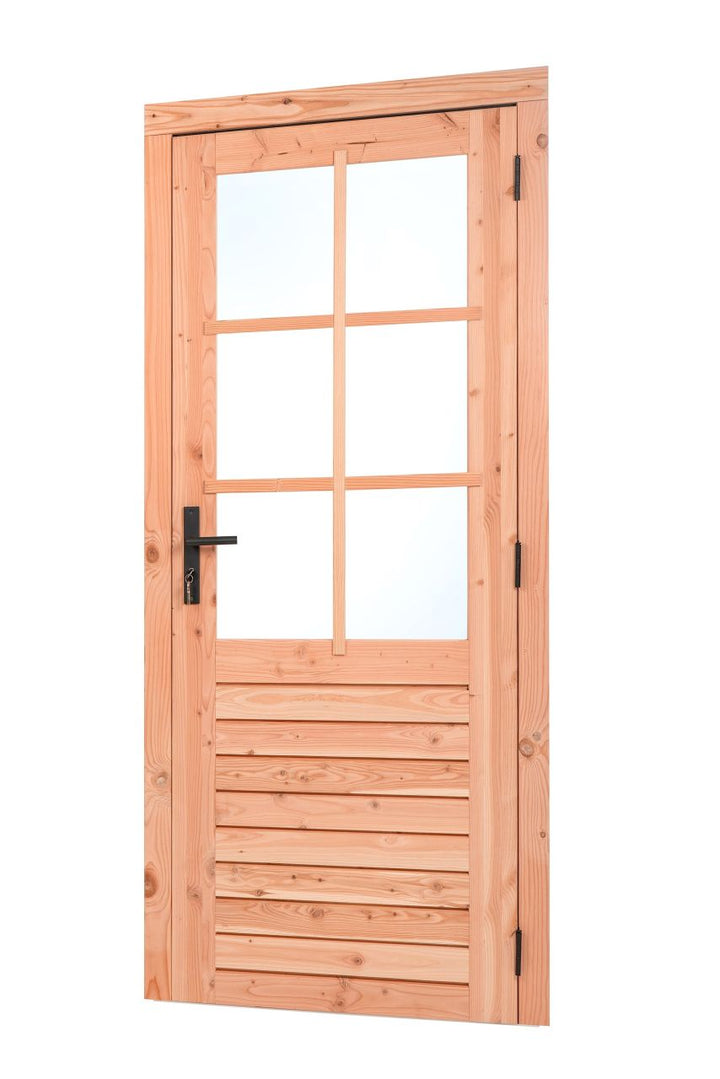 Red Class Wood enkele glas deur 6-ruits