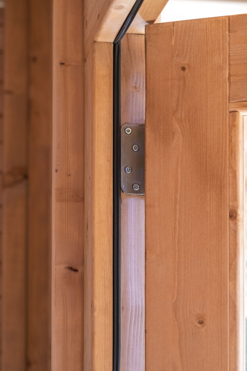 Red Class Wood enkele glas deur 6-ruits