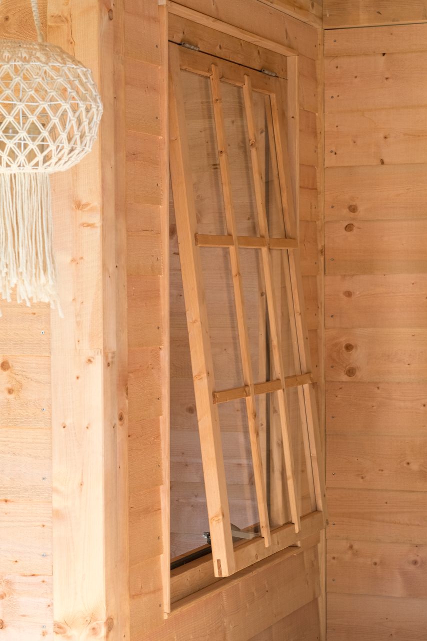 Red Class Wood uitzetraam 9-ruits