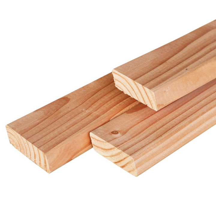 Rhombus douglas 2,0 x 6,7 cm geschaafd