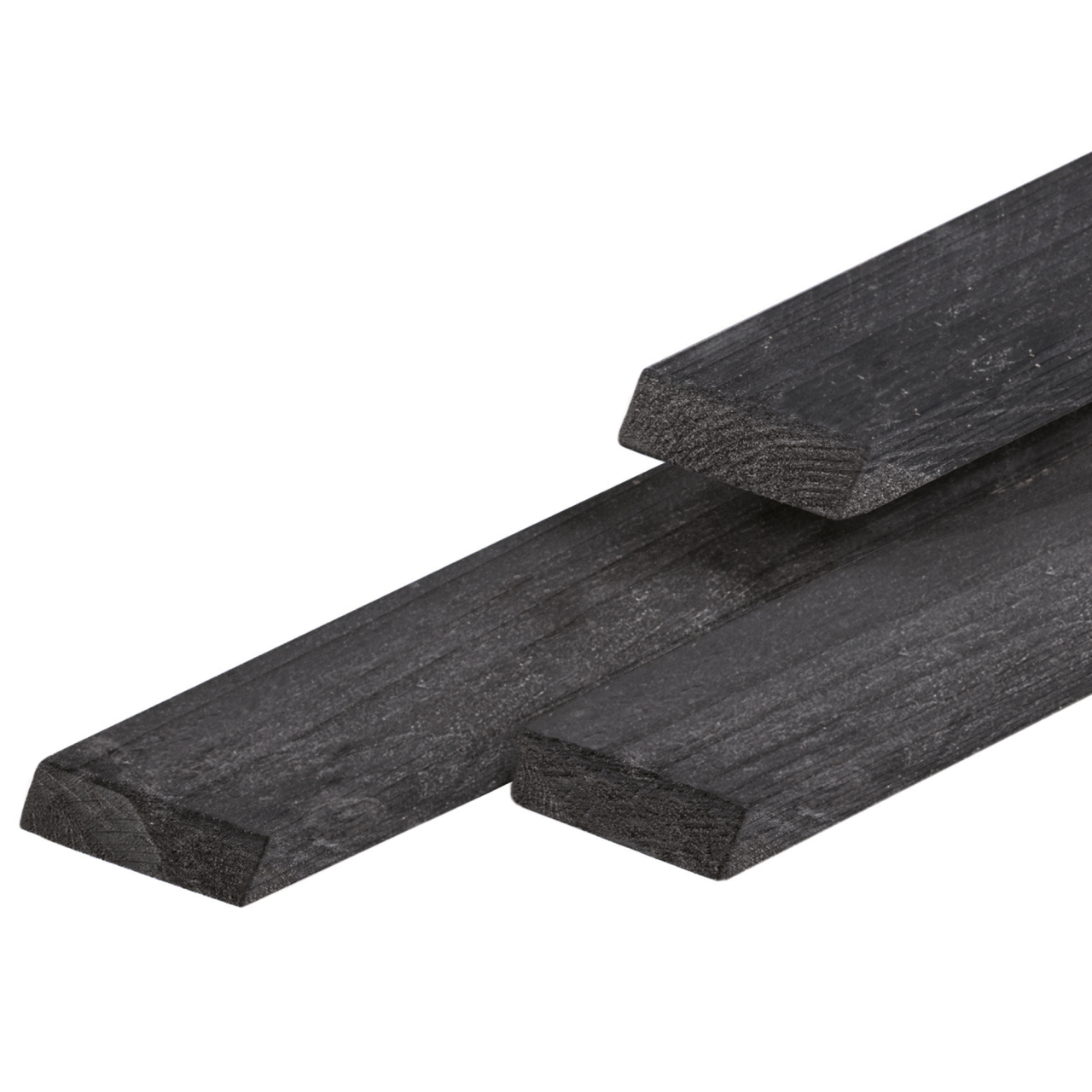 Rhombus douglas 2,0 x 6,7 cm zwart gespoten