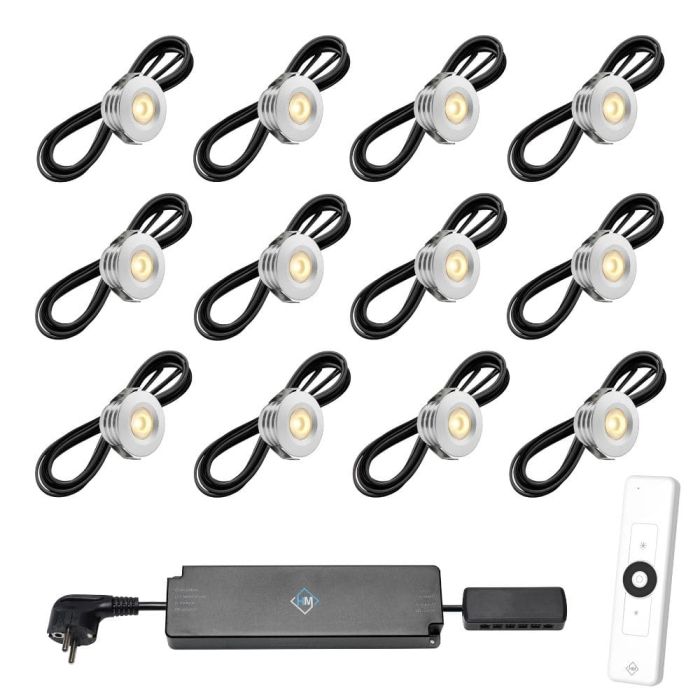 Pals LED spots – Zilver (Set 6–12)