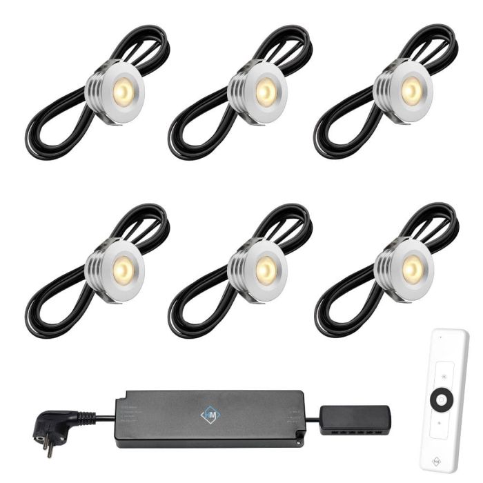 Pals LED spots – Zilver (Set 6–12)