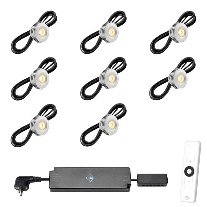 Pals LED spots – Zilver (Set 6–12)