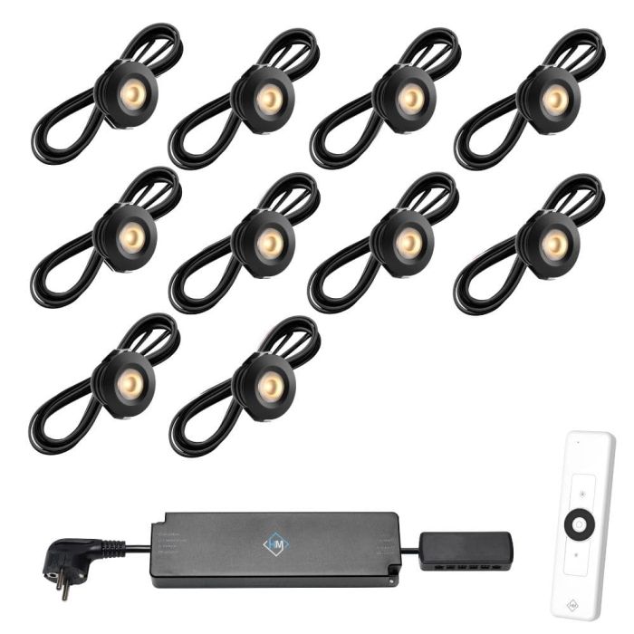 Pals LED spots – Zwart (Set 6–12)